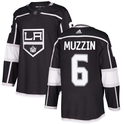 Adidas Men Los Angeles Kings #6 Jake Muzzin Black Home Authentic Stitched NHL Jersey